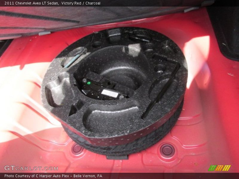 Victory Red / Charcoal 2011 Chevrolet Aveo LT Sedan
