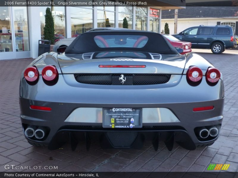 Grigio Silverstone (Dark Grey Metallic) / Rosso (Red) 2006 Ferrari F430 Spider F1
