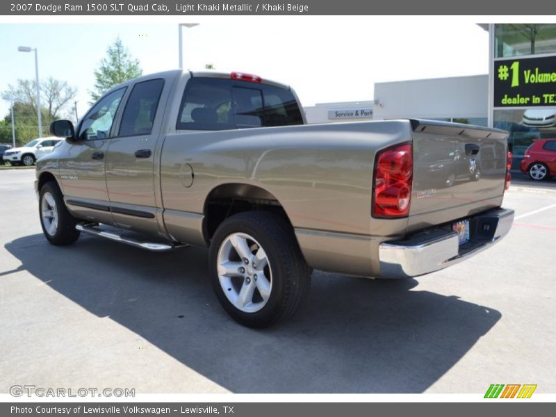 Light Khaki Metallic / Khaki Beige 2007 Dodge Ram 1500 SLT Quad Cab