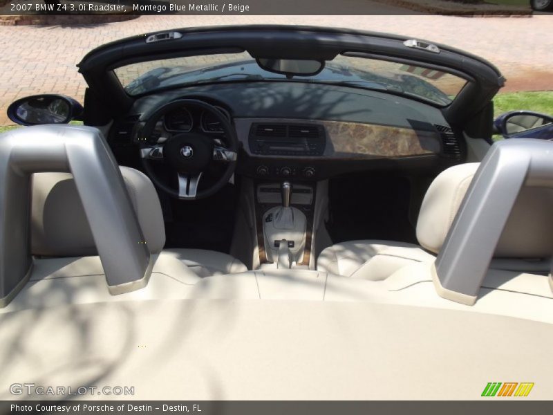 Montego Blue Metallic / Beige 2007 BMW Z4 3.0i Roadster