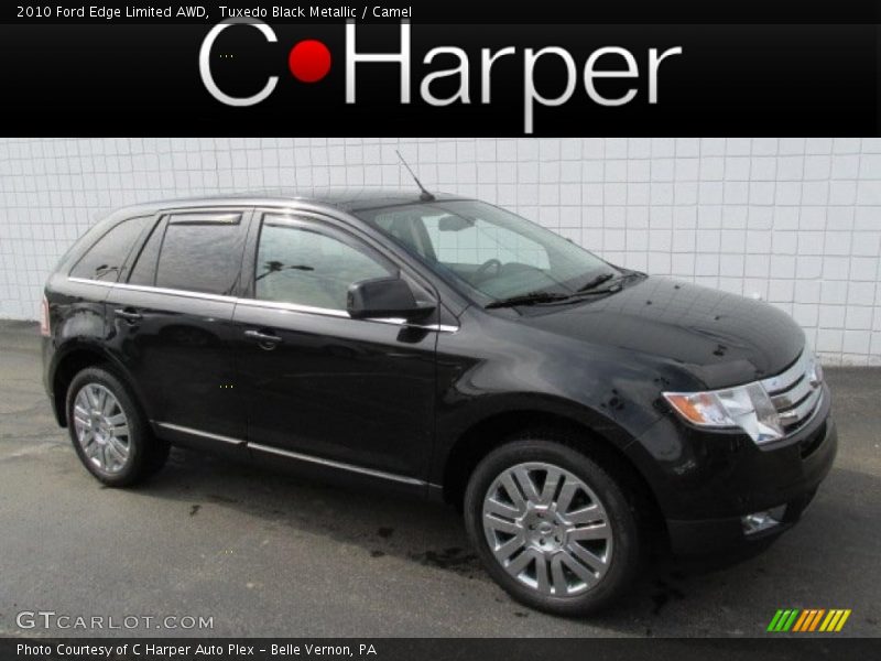 Tuxedo Black Metallic / Camel 2010 Ford Edge Limited AWD