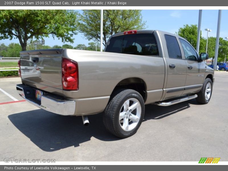 Light Khaki Metallic / Khaki Beige 2007 Dodge Ram 1500 SLT Quad Cab