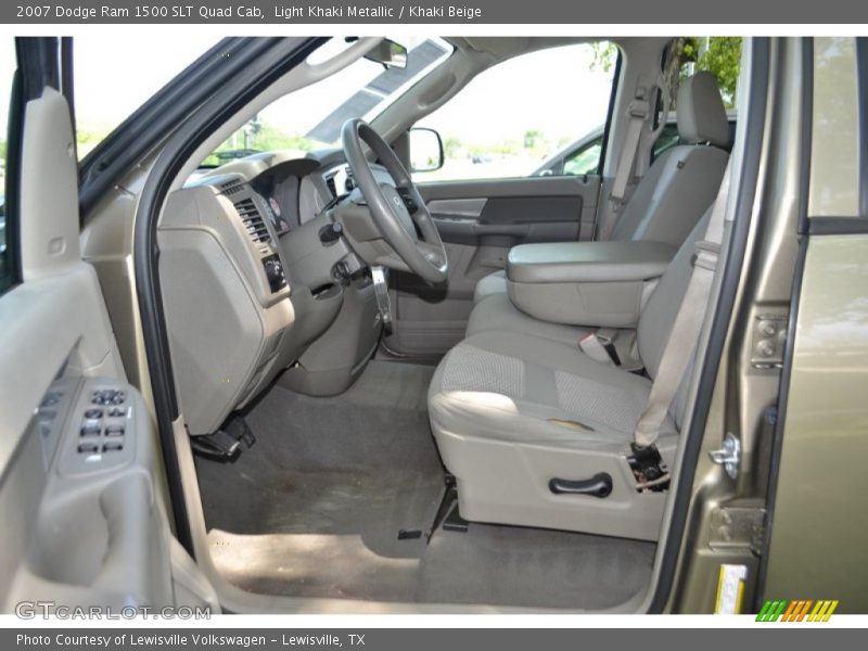 Light Khaki Metallic / Khaki Beige 2007 Dodge Ram 1500 SLT Quad Cab
