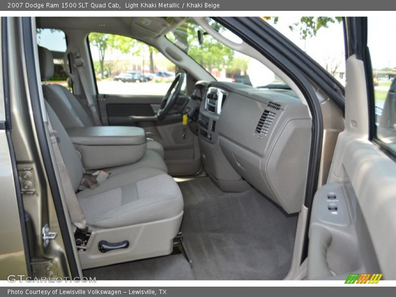 Light Khaki Metallic / Khaki Beige 2007 Dodge Ram 1500 SLT Quad Cab
