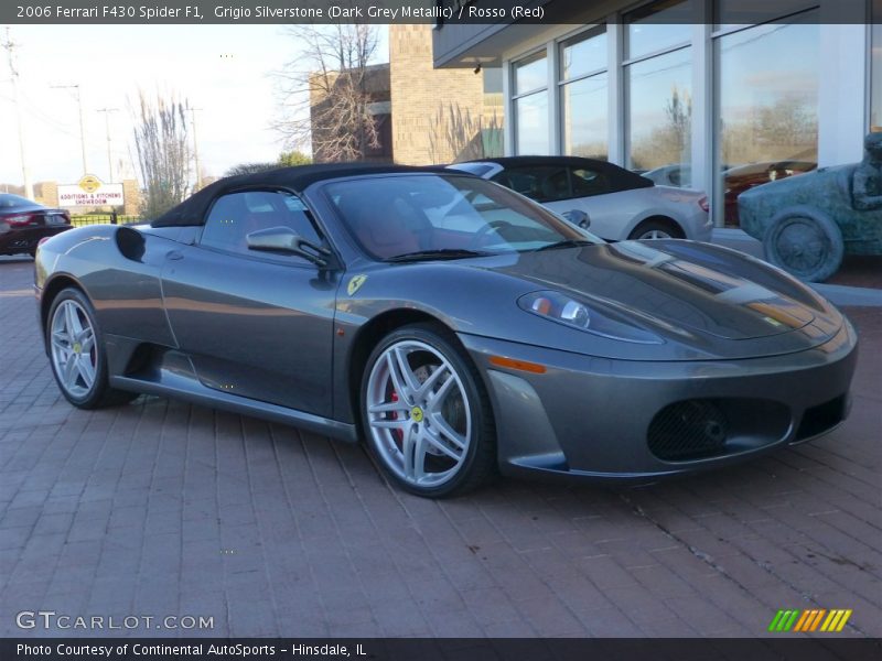 Grigio Silverstone (Dark Grey Metallic) / Rosso (Red) 2006 Ferrari F430 Spider F1