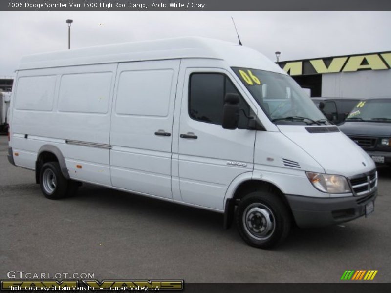 Arctic White / Gray 2006 Dodge Sprinter Van 3500 High Roof Cargo