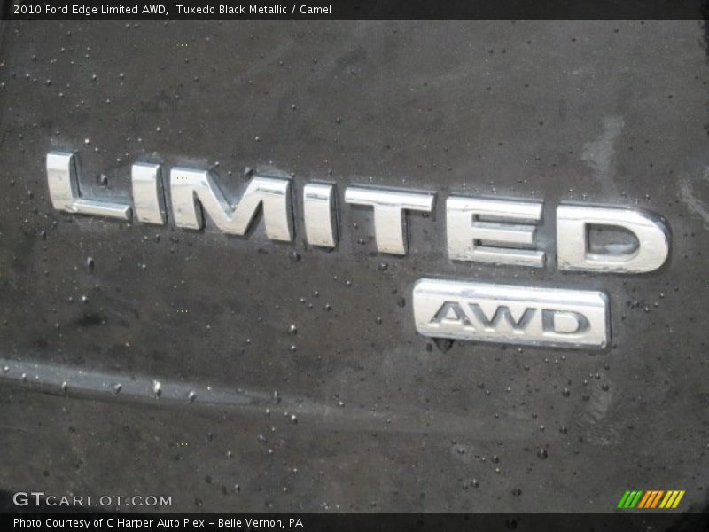 Tuxedo Black Metallic / Camel 2010 Ford Edge Limited AWD