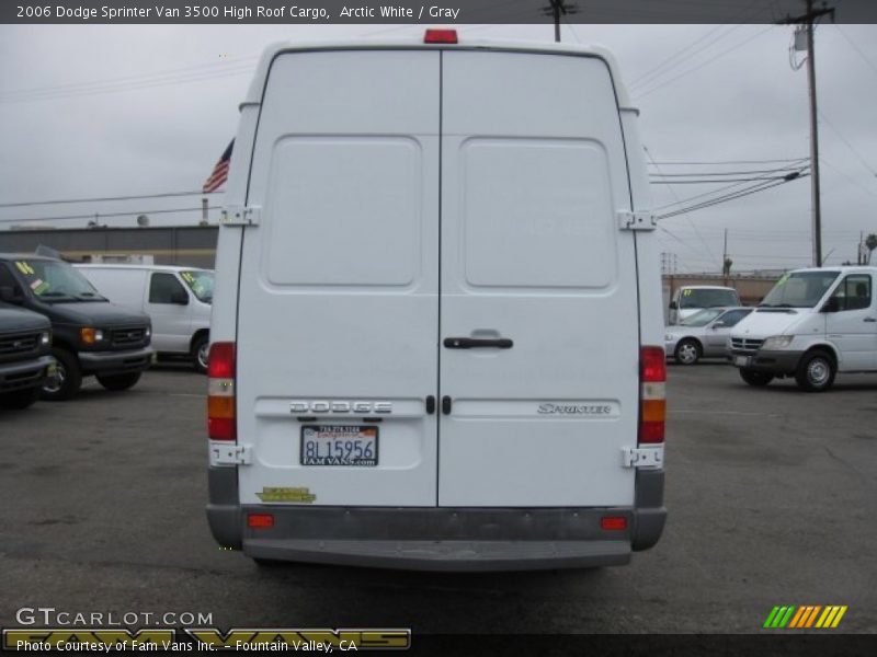 Arctic White / Gray 2006 Dodge Sprinter Van 3500 High Roof Cargo