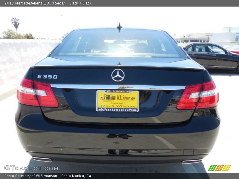 Black / Black 2013 Mercedes-Benz E 350 Sedan