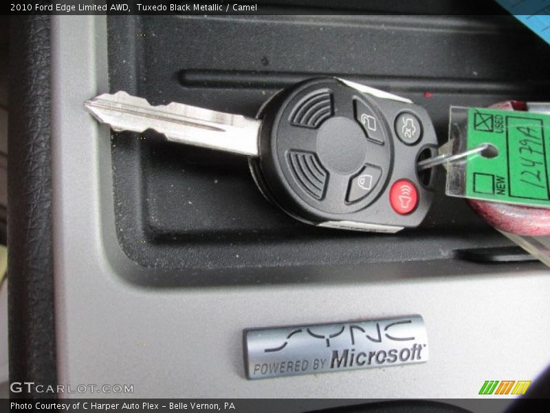 Tuxedo Black Metallic / Camel 2010 Ford Edge Limited AWD