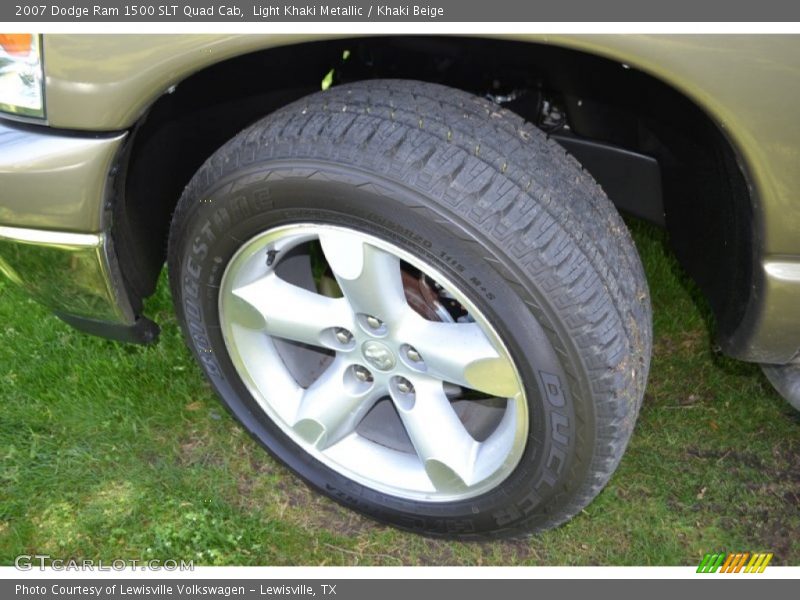 Light Khaki Metallic / Khaki Beige 2007 Dodge Ram 1500 SLT Quad Cab