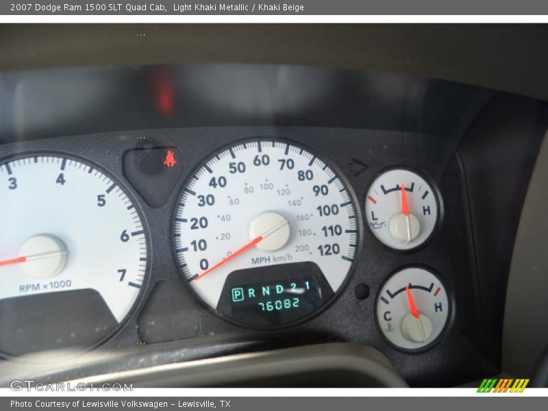 Light Khaki Metallic / Khaki Beige 2007 Dodge Ram 1500 SLT Quad Cab