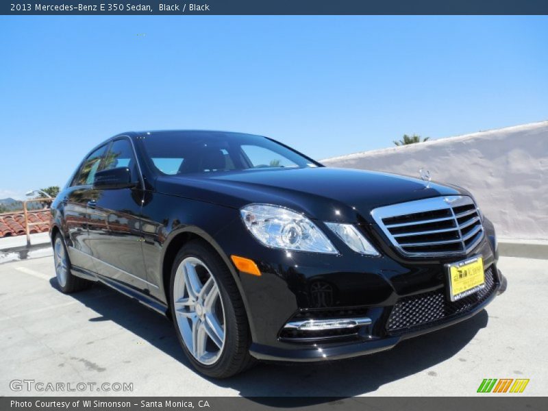 Black / Black 2013 Mercedes-Benz E 350 Sedan