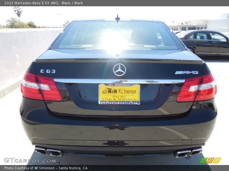 Black / Black 2013 Mercedes-Benz E 63 AMG