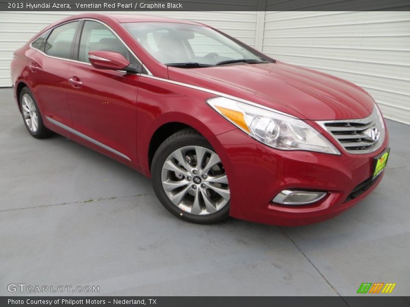 Venetian Red Pearl / Graphite Black 2013 Hyundai Azera