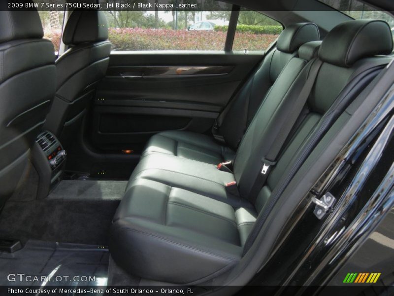 Jet Black / Black Nappa Leather 2009 BMW 7 Series 750Li Sedan