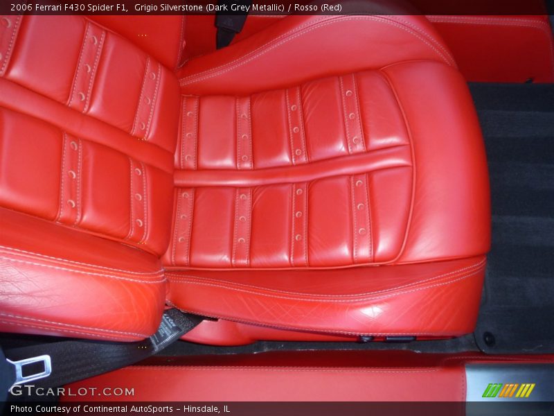 Grigio Silverstone (Dark Grey Metallic) / Rosso (Red) 2006 Ferrari F430 Spider F1