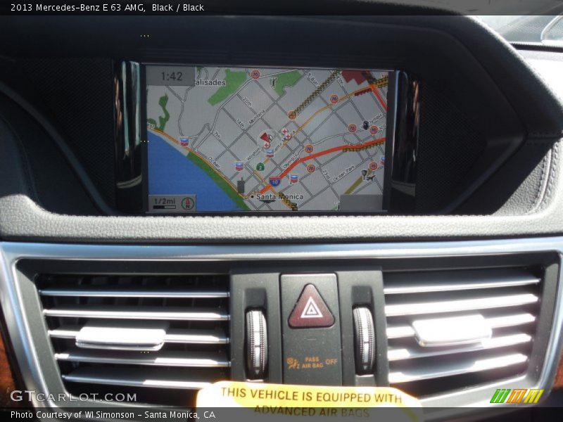 Navigation of 2013 E 63 AMG