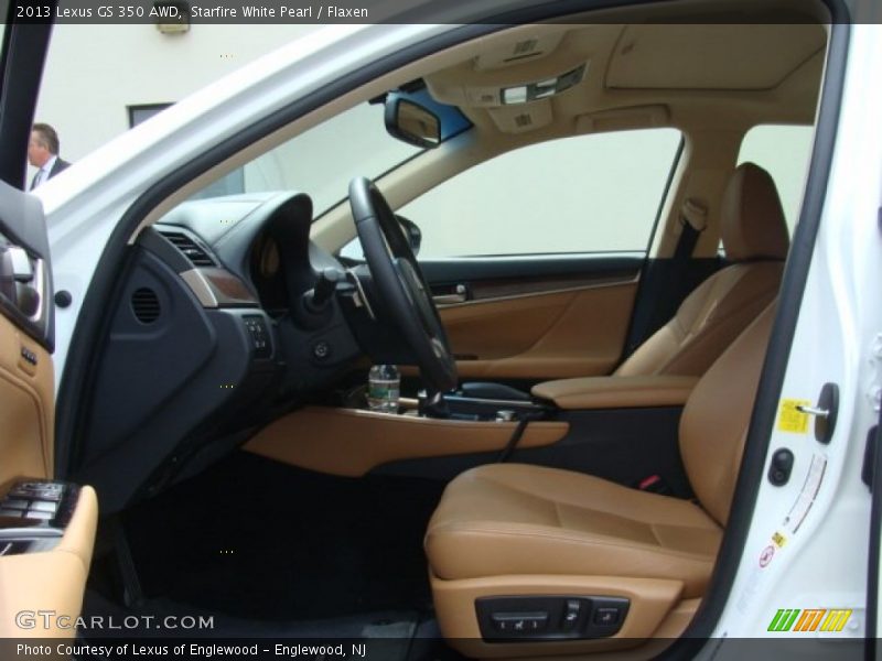 Starfire White Pearl / Flaxen 2013 Lexus GS 350 AWD