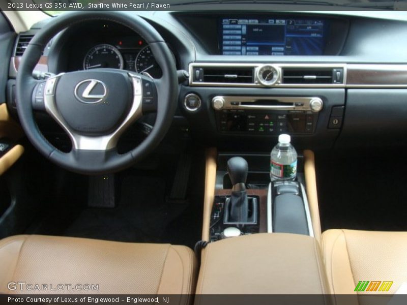 Starfire White Pearl / Flaxen 2013 Lexus GS 350 AWD