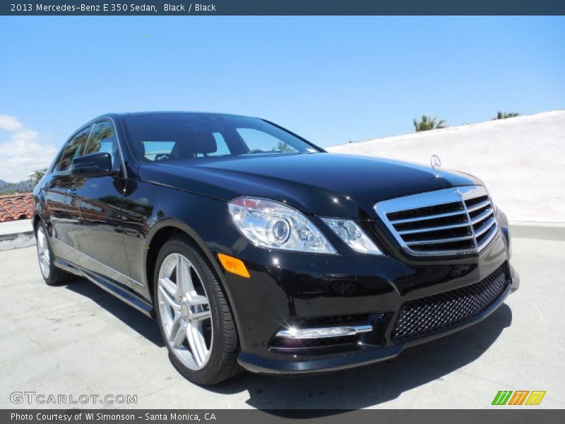 Black / Black 2013 Mercedes-Benz E 350 Sedan
