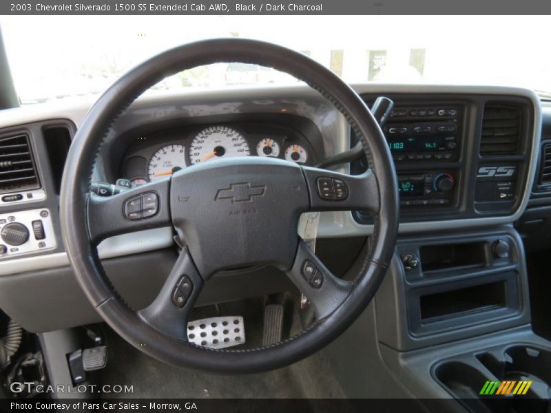 Black / Dark Charcoal 2003 Chevrolet Silverado 1500 SS Extended Cab AWD