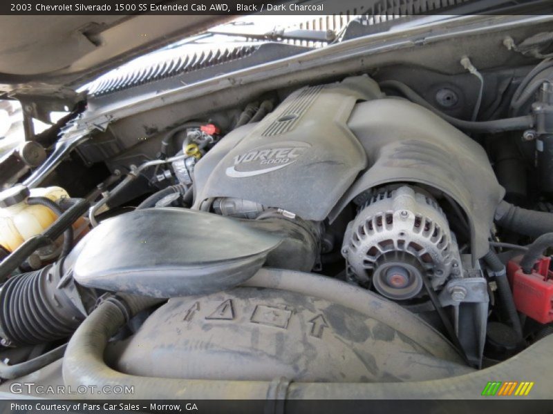 Black / Dark Charcoal 2003 Chevrolet Silverado 1500 SS Extended Cab AWD