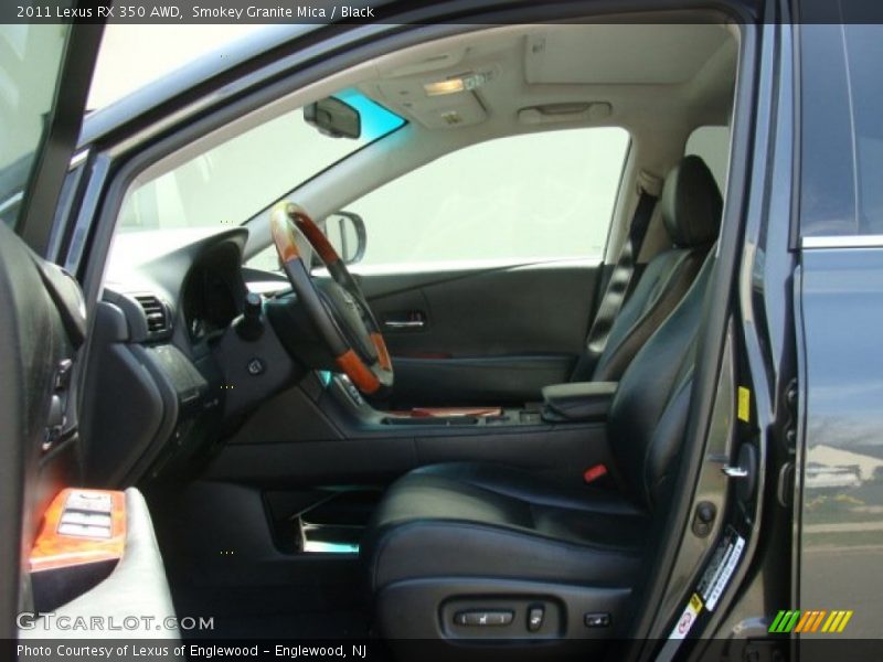Smokey Granite Mica / Black 2011 Lexus RX 350 AWD
