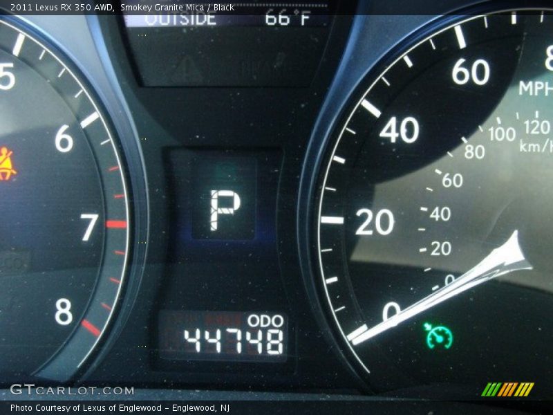 Smokey Granite Mica / Black 2011 Lexus RX 350 AWD