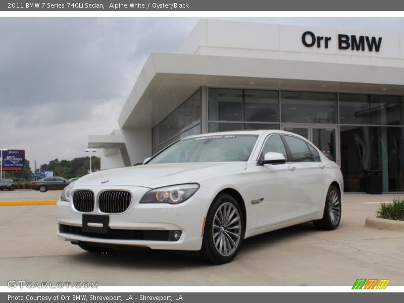 Alpine White / Oyster/Black 2011 BMW 7 Series 740Li Sedan
