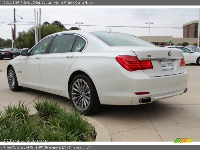 Alpine White / Oyster/Black 2011 BMW 7 Series 740Li Sedan