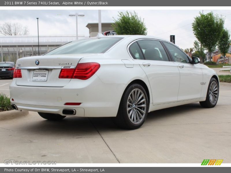 Alpine White / Oyster/Black 2011 BMW 7 Series 740Li Sedan