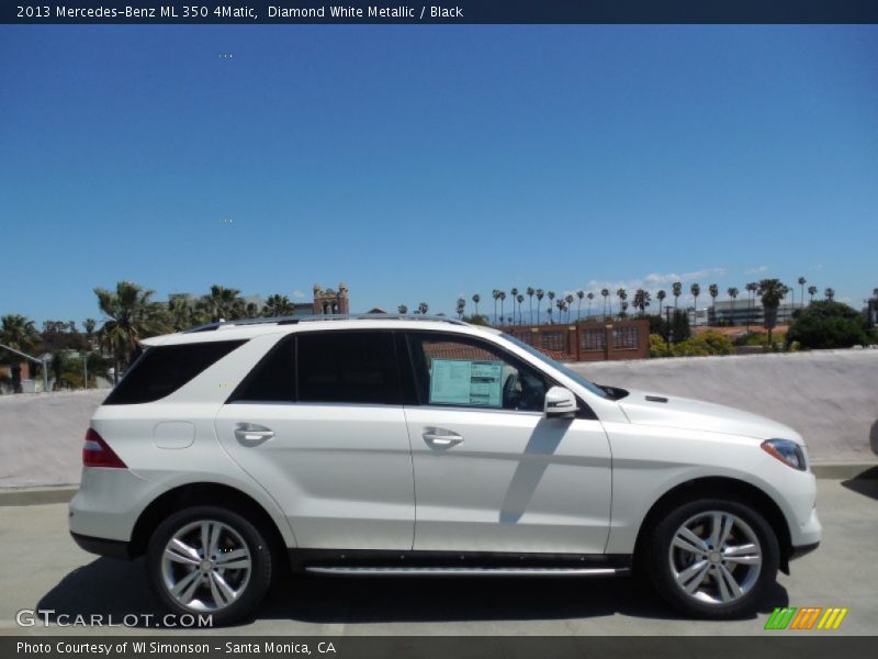 Diamond White Metallic / Black 2013 Mercedes-Benz ML 350 4Matic