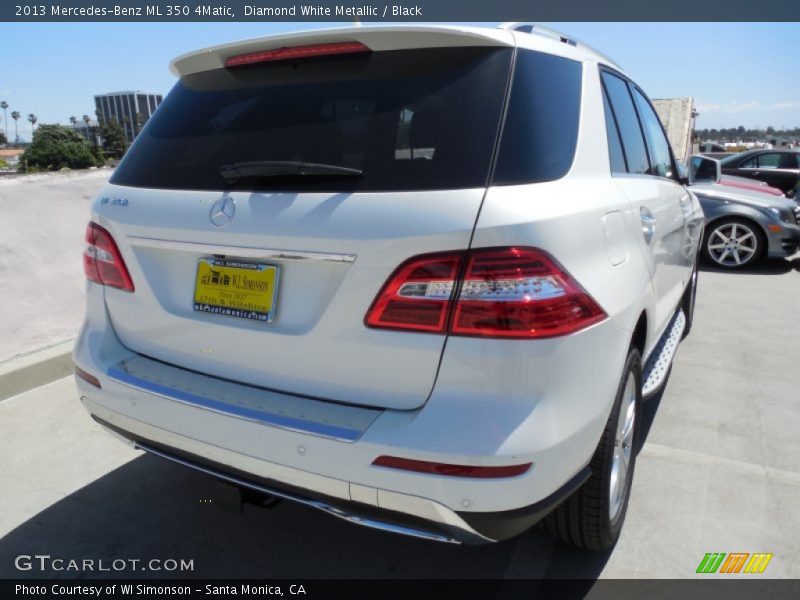 Diamond White Metallic / Black 2013 Mercedes-Benz ML 350 4Matic