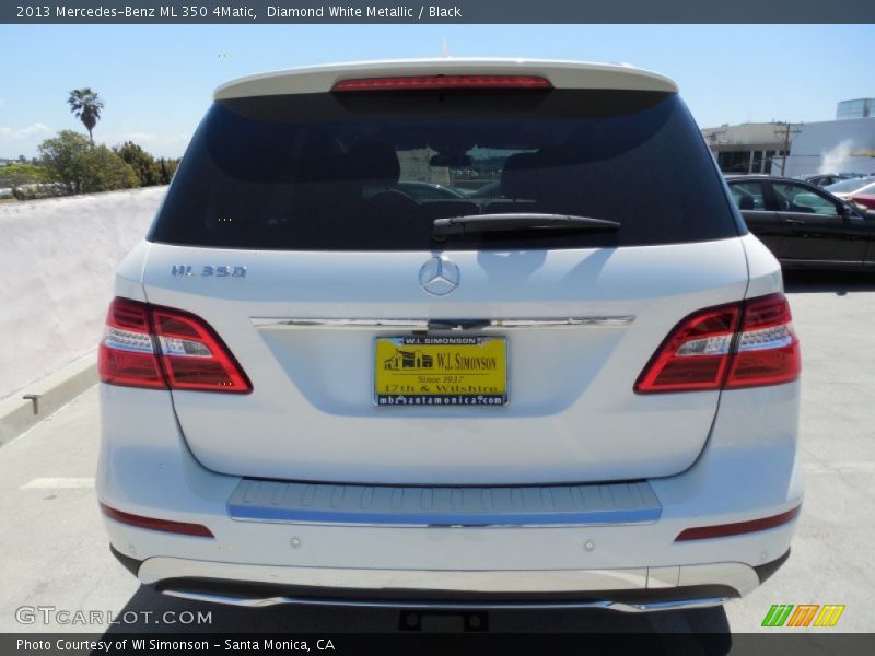 Diamond White Metallic / Black 2013 Mercedes-Benz ML 350 4Matic
