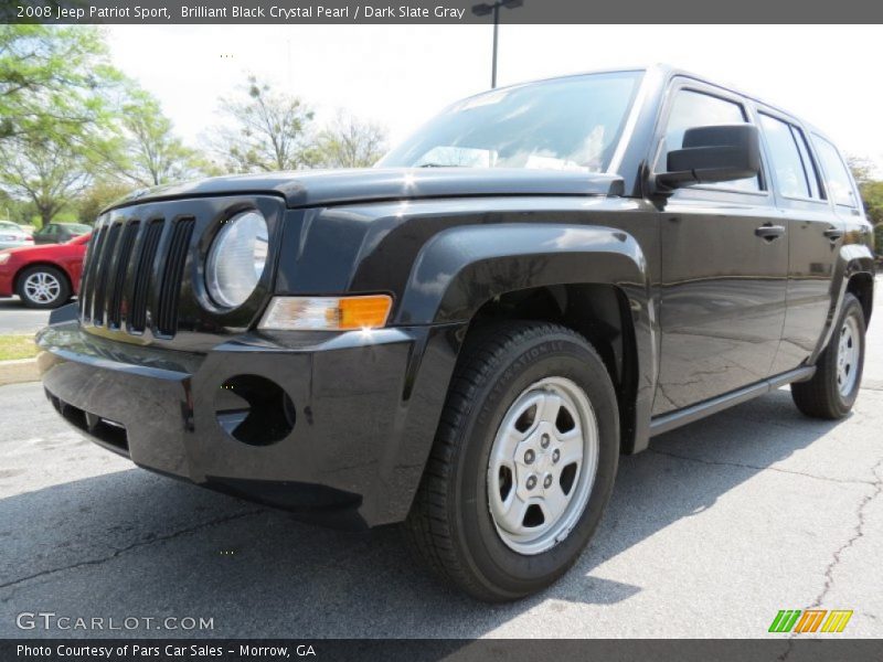 Brilliant Black Crystal Pearl / Dark Slate Gray 2008 Jeep Patriot Sport