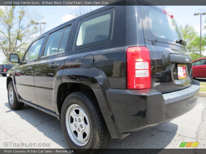 Brilliant Black Crystal Pearl / Dark Slate Gray 2008 Jeep Patriot Sport