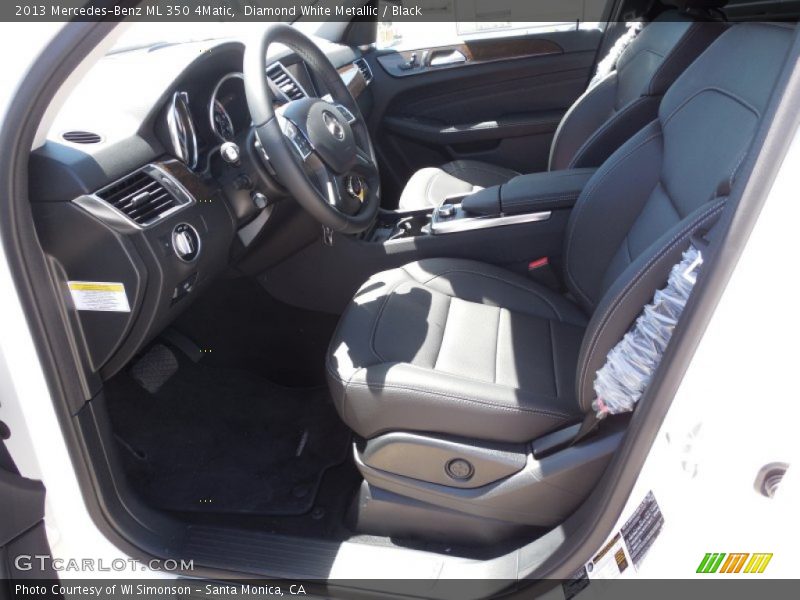 Diamond White Metallic / Black 2013 Mercedes-Benz ML 350 4Matic