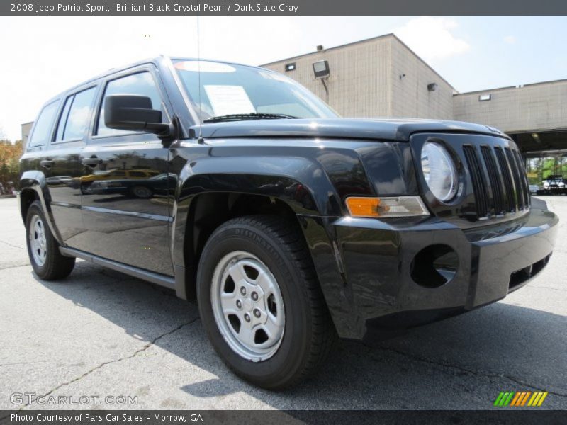 Brilliant Black Crystal Pearl / Dark Slate Gray 2008 Jeep Patriot Sport