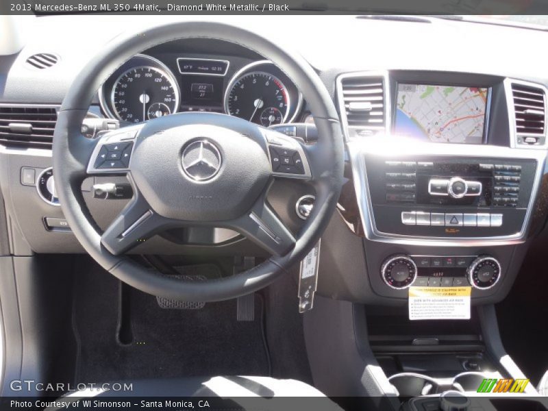 Diamond White Metallic / Black 2013 Mercedes-Benz ML 350 4Matic