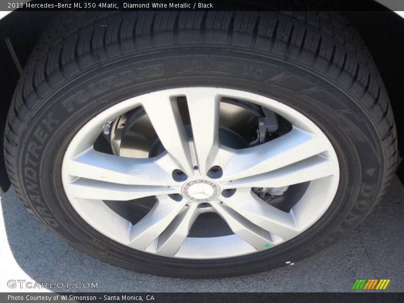 Diamond White Metallic / Black 2013 Mercedes-Benz ML 350 4Matic
