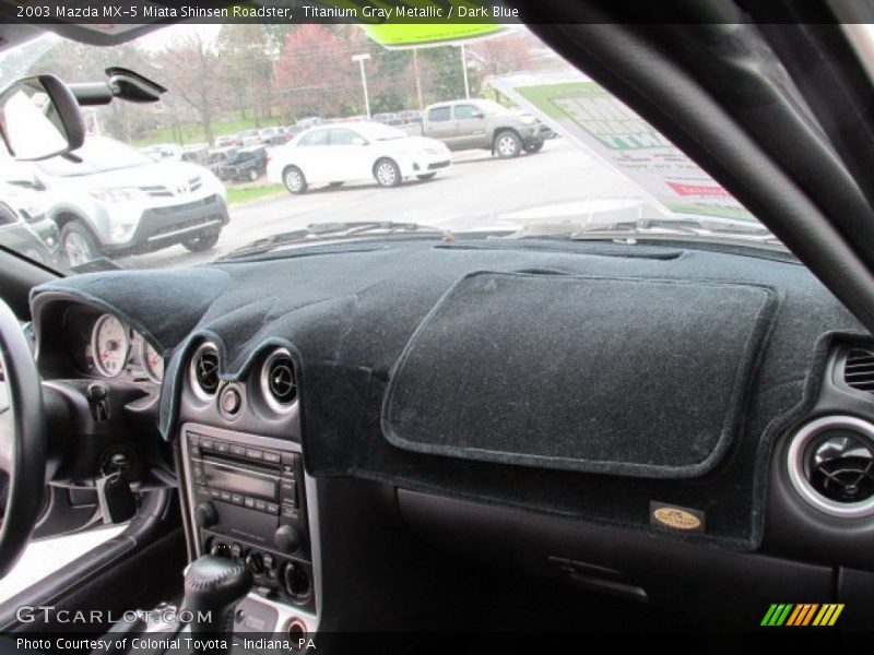 Titanium Gray Metallic / Dark Blue 2003 Mazda MX-5 Miata Shinsen Roadster
