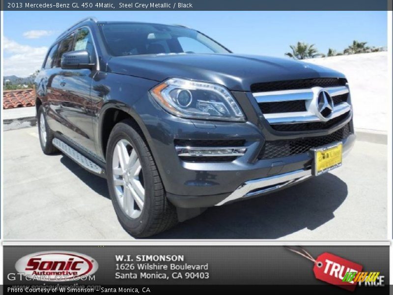 Steel Grey Metallic / Black 2013 Mercedes-Benz GL 450 4Matic
