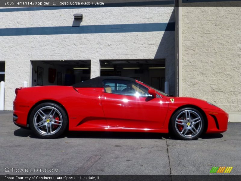 Rosso Corsa (Red) / Beige 2006 Ferrari F430 Spider F1