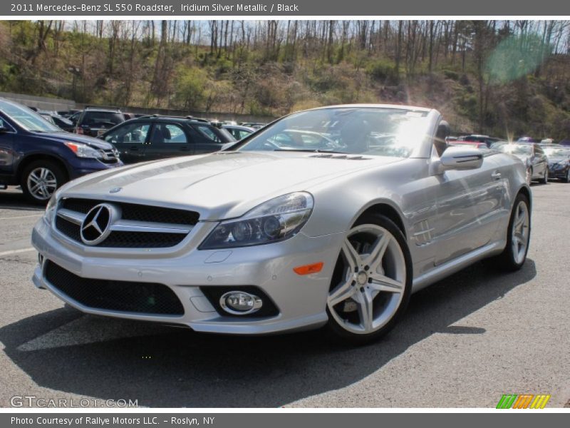 Iridium Silver Metallic / Black 2011 Mercedes-Benz SL 550 Roadster