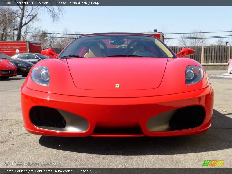 Rosso Corsa (Red) / Beige 2006 Ferrari F430 Spider F1