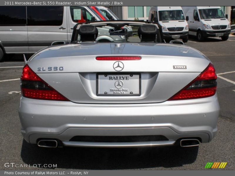 Iridium Silver Metallic / Black 2011 Mercedes-Benz SL 550 Roadster