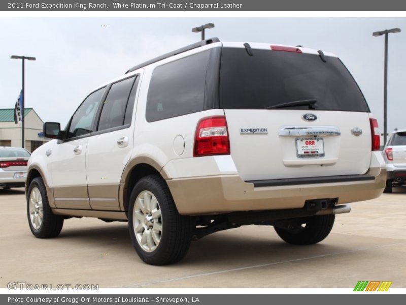White Platinum Tri-Coat / Chaparral Leather 2011 Ford Expedition King Ranch