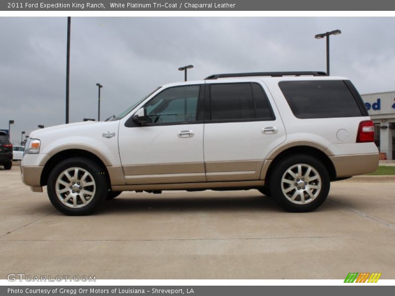 White Platinum Tri-Coat / Chaparral Leather 2011 Ford Expedition King Ranch