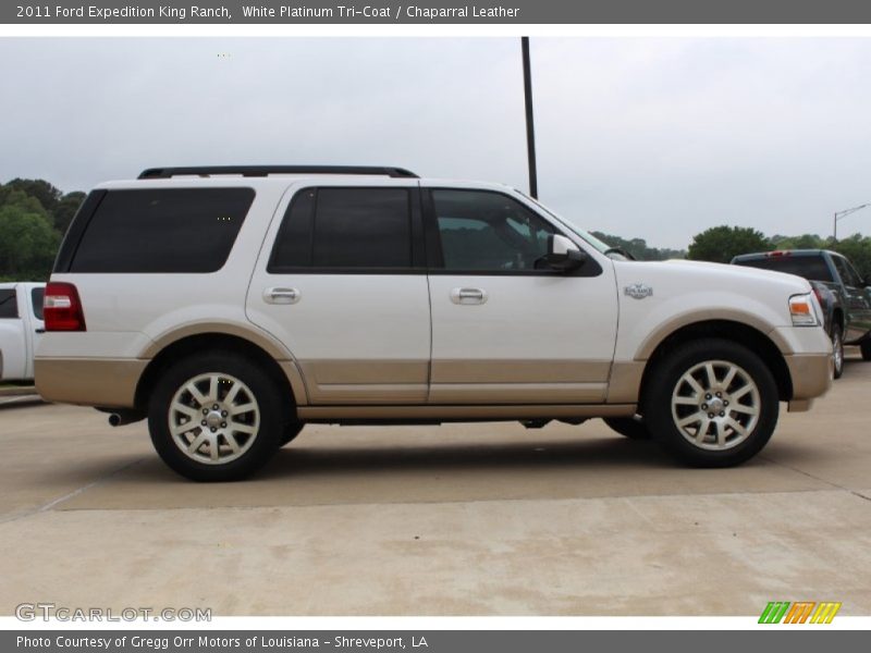 White Platinum Tri-Coat / Chaparral Leather 2011 Ford Expedition King Ranch